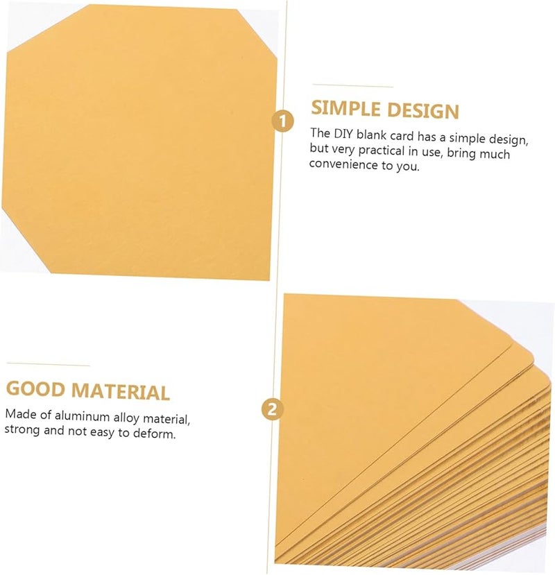100pcs Thick Blank Business Cards for Sublimation Custom Engraved Name Cards - Image 3